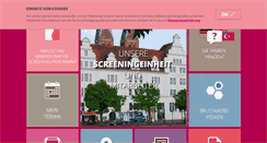 Desktop Screenshot of mamma-screening-luebeck.de